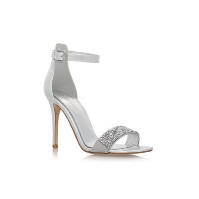 Silver 'Mana11' high heel sandals